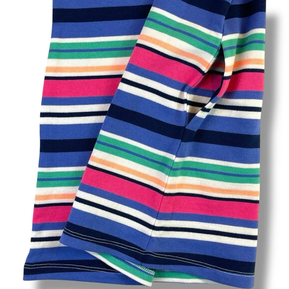 Gymboree Girls Shore To Love Dress Size 6 Blue White Pink Colorblock Pockets New